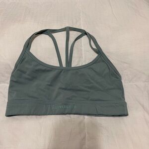Alphalete Sage Green Strappy Sports Bra
